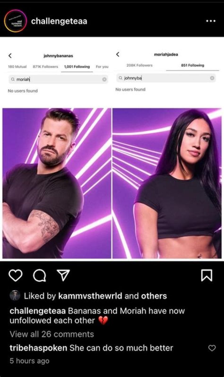 The Challenge’s Johnny Bananas has unfollowed castmate after Ride or Dies showmance and potential cheating