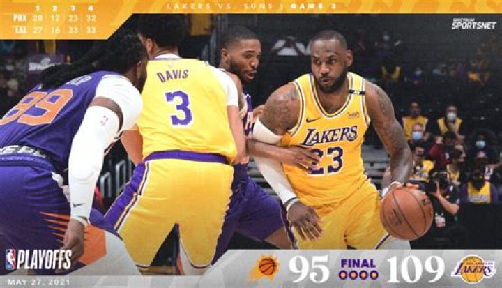 The Lakers take 2-1 lead over the Suns