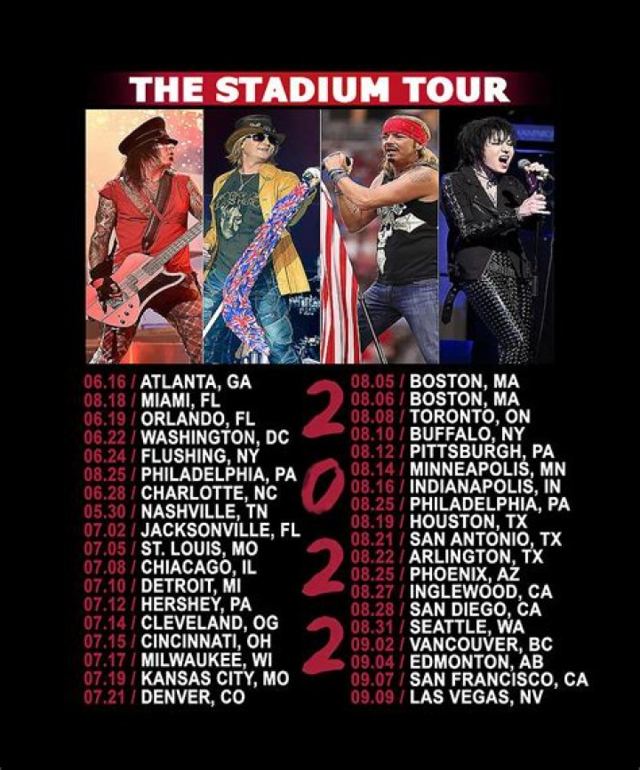 The Stadium Tour 2020 playlist released: Listen to Mötley Crüe, Poison, Def Leppard, and Joan Jett’s biggest hits