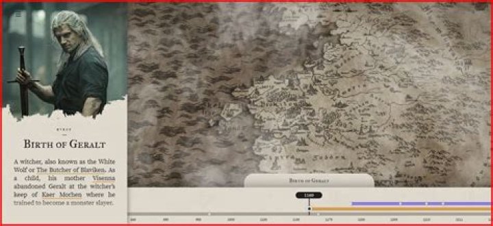 The Witcher Has A Cool Interactive Timeline