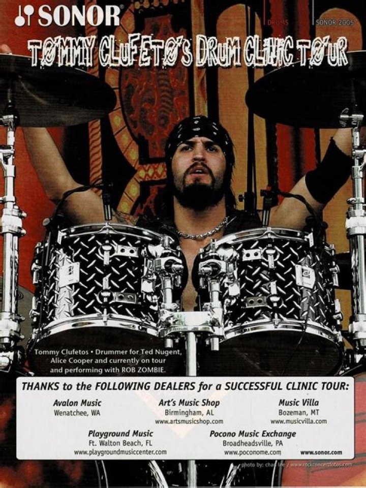 Tommy Clufetos (Drummer) Biography & Replaces Tommy Lee for Mötley Crüe Band Tour