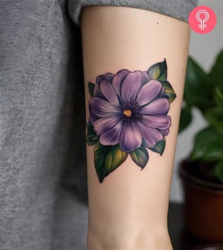 Top 73 Best Purple Flower Tattoo Ideas – [2022 Inspiration Guide]