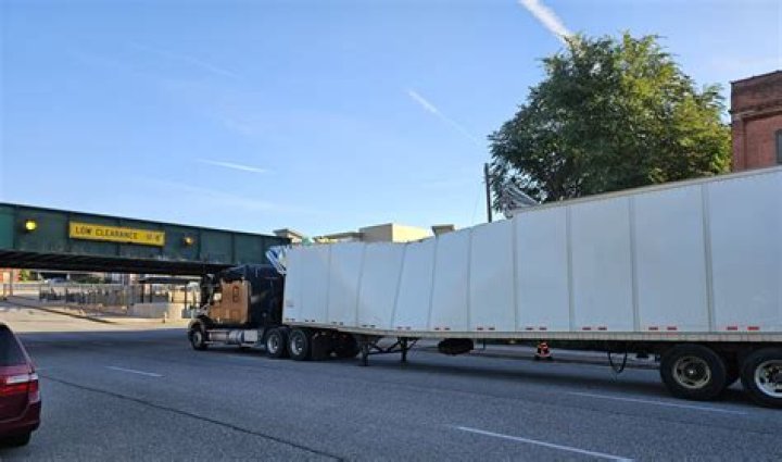 Truck-eating bridge has semi for breakfast