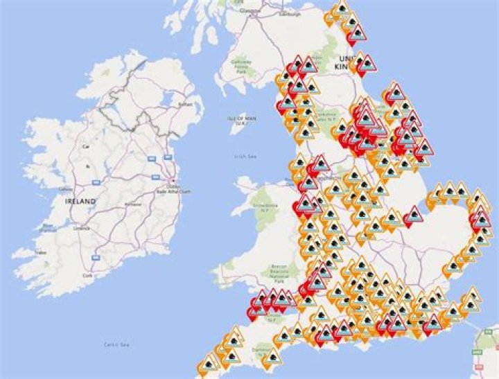 UK flood warnings – Military helicopter scrambled to help flooded Yorkshire as map reveals worst-hit areas – The Sun
