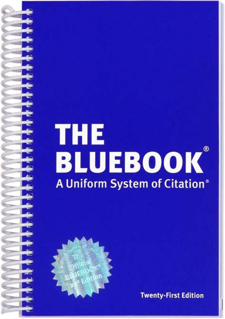 Update to the 21st edition of the Bluebook