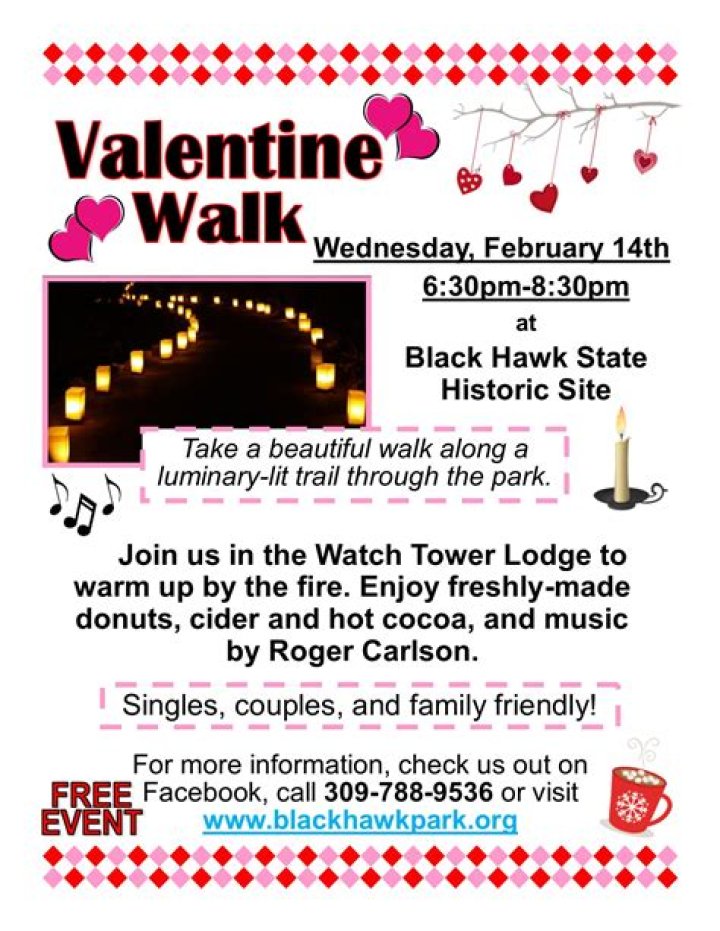 Valentine Indoor Music and Moonlight Walk