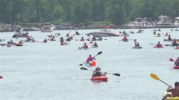 Watch Floatzilla paddlers from visitor center on Saturday