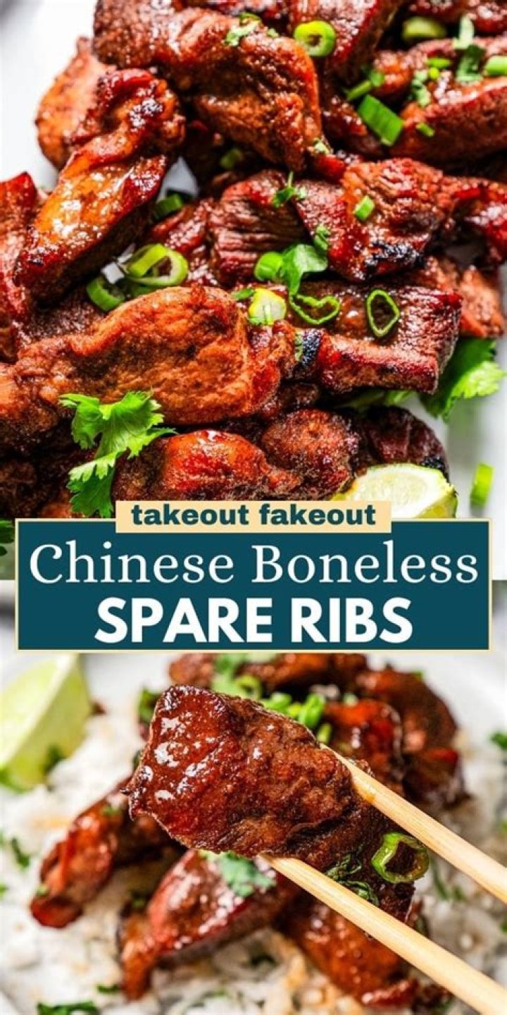 What are Chinese boneless spare ribs made of?