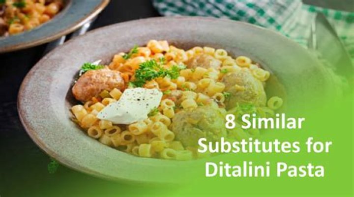 What can I use in place of ditalini pasta?