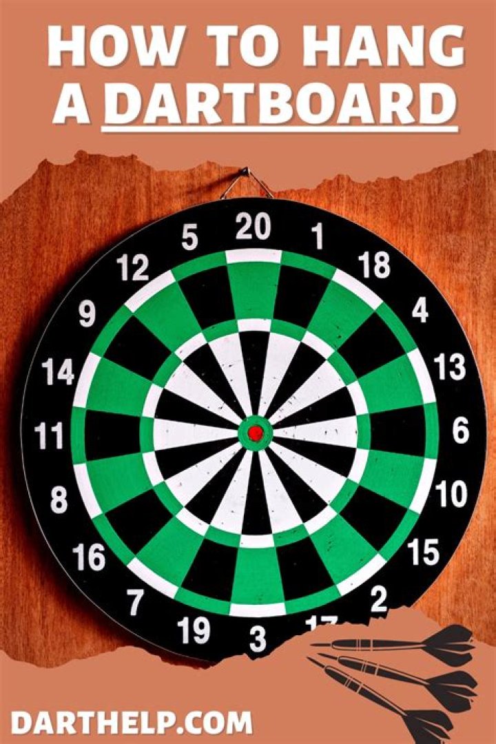 What do you use to hang a dartboard