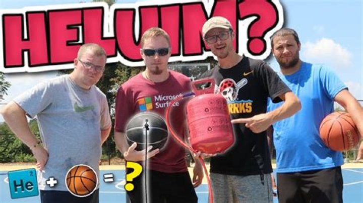 What happens if you fill a basketball with helium