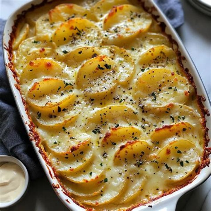 What is good to eat with au gratin potatoes?