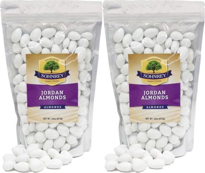 What is the coating on Jordan almonds?