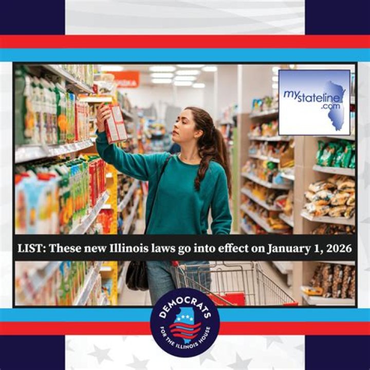 What laws go into effect on January 1 in Iowa, Illinois?