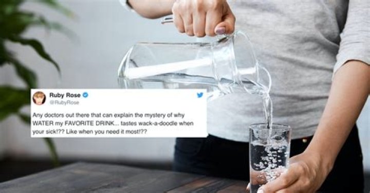 Why Does Water Taste Bad When You’re Sick? Ruby Rose Asked & We Found The Answer