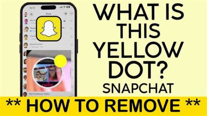 Why is there a yellow dot on your Snapchat Story? How to get rid of the annoying symbol!