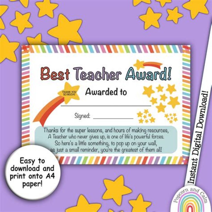 Wishes For Getting Best Teacher Award
