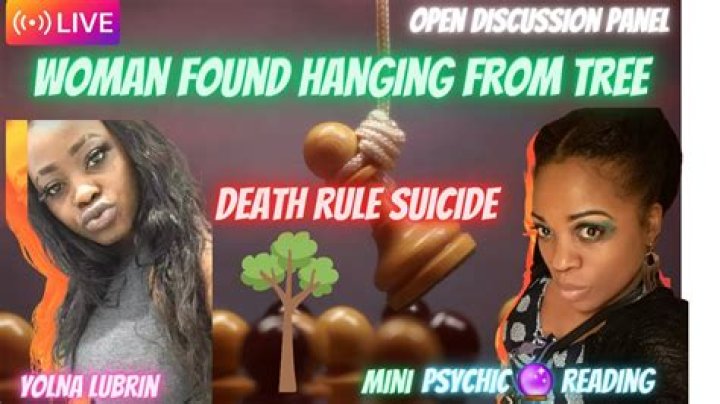Yolna Lubrin found dead hanging from a tree in Orlando, FL; Suicide case